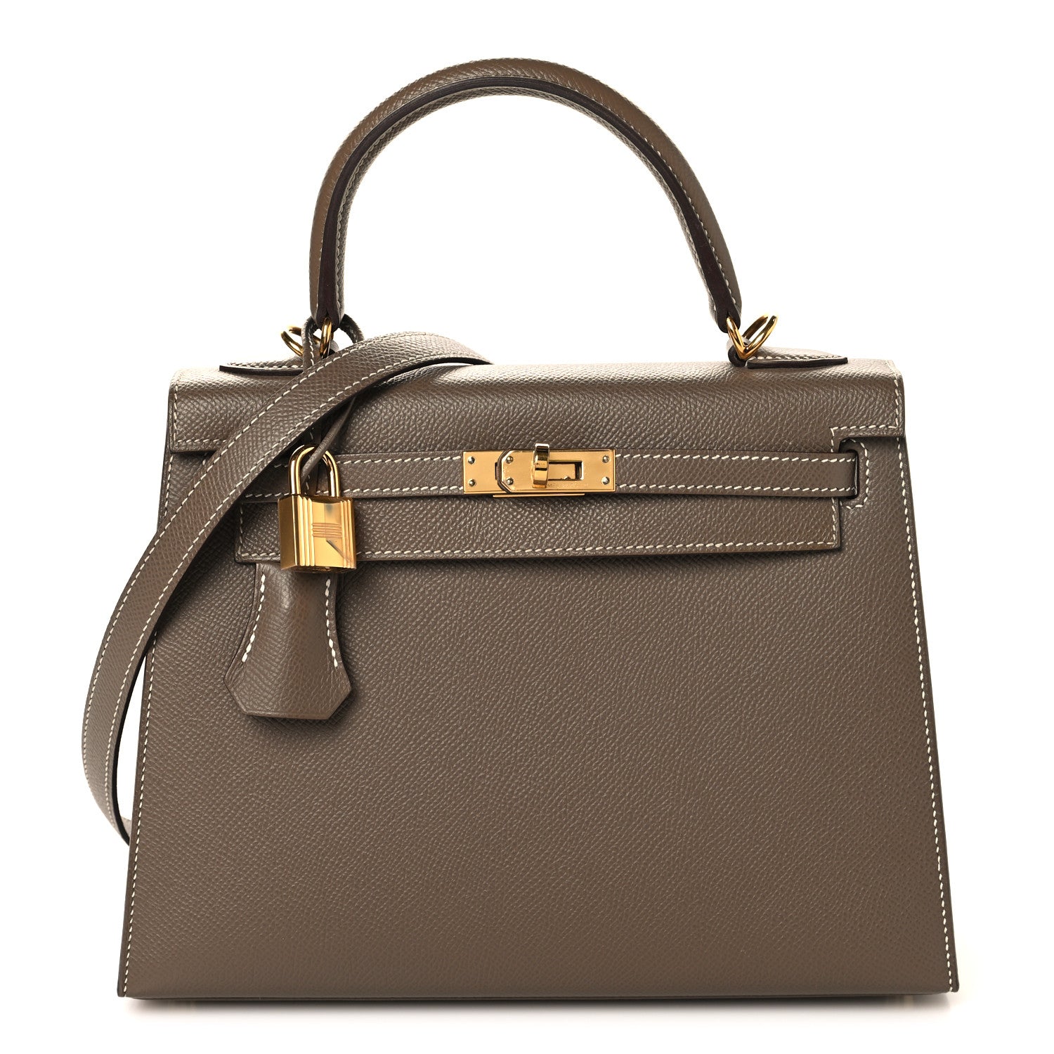 Hermes Epsom Kelly Sellier 25 Etoupe 1 of 13