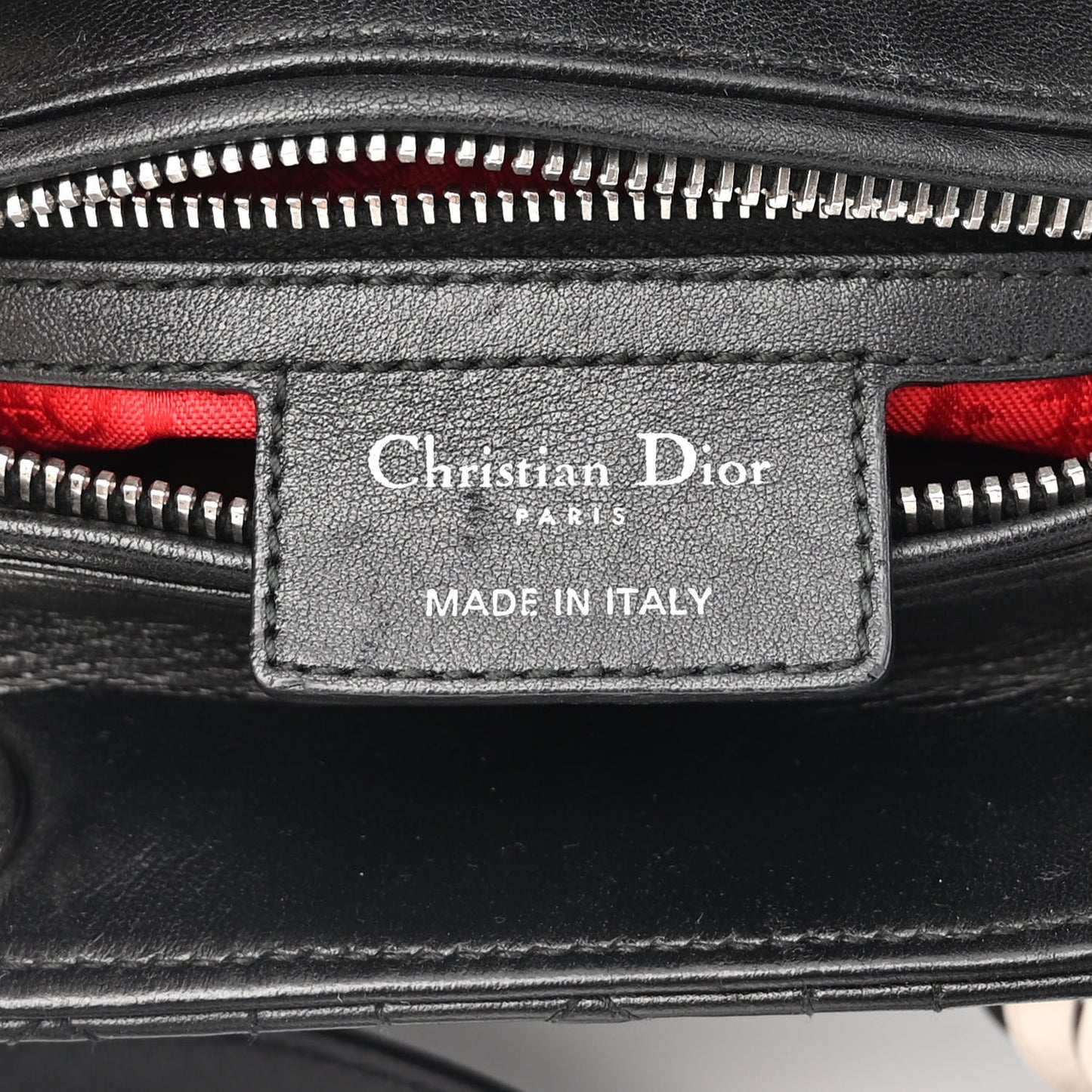 Lambskin Cannage Medium Lady Dior Black