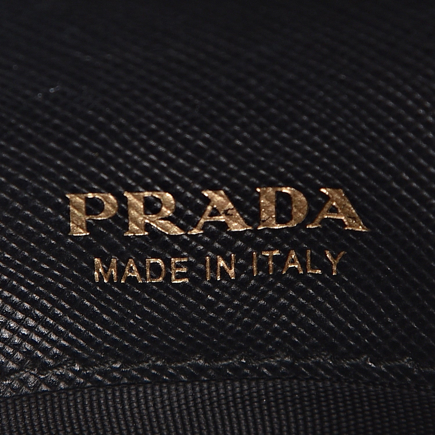Prada Saffiano Metal French Flap Compact Wallet Black 6 of 7