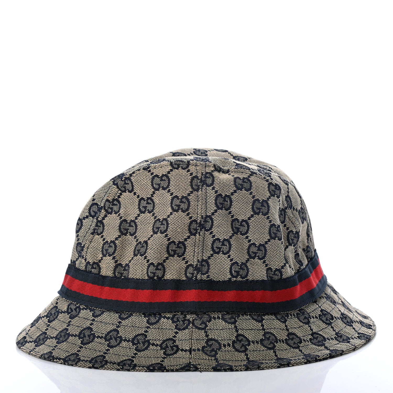 Gucci Monogram Web Bucket Hat M Blue 4 of 8