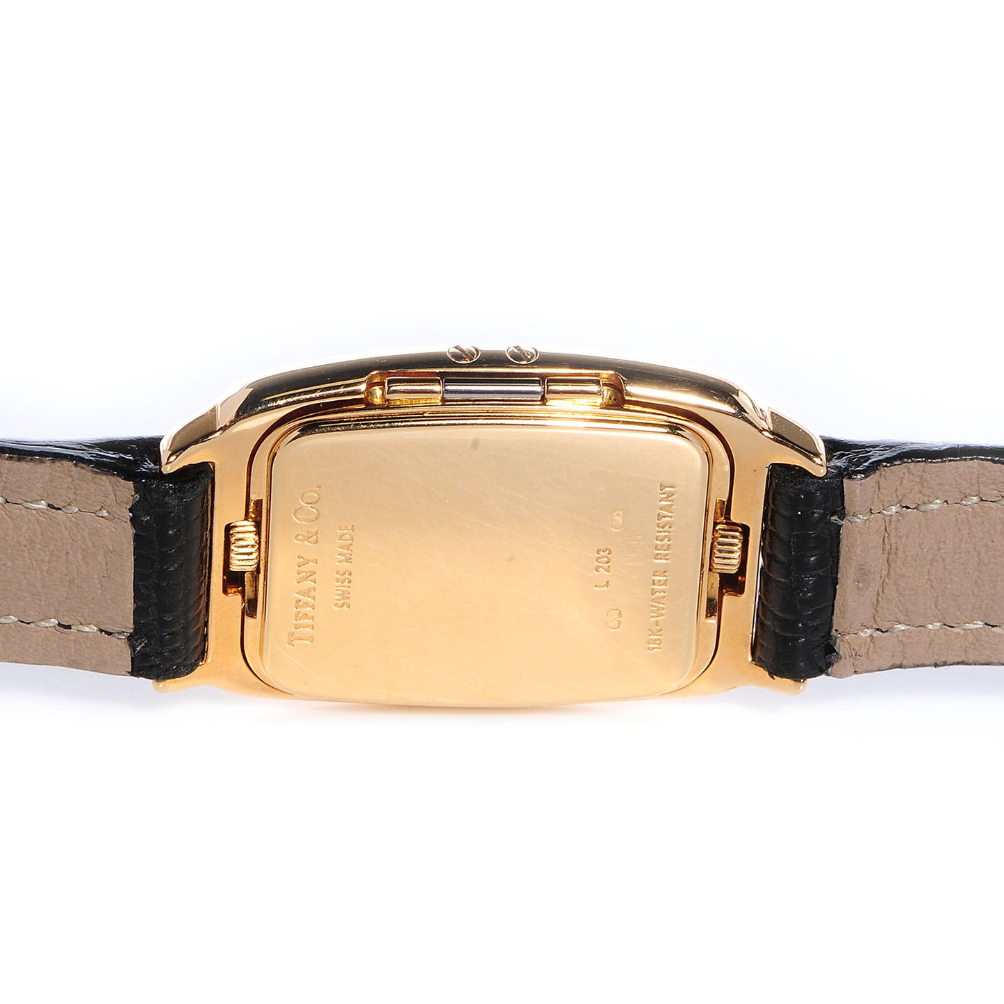 18K Yellow Gold Lizard 22mm Quartz Watch