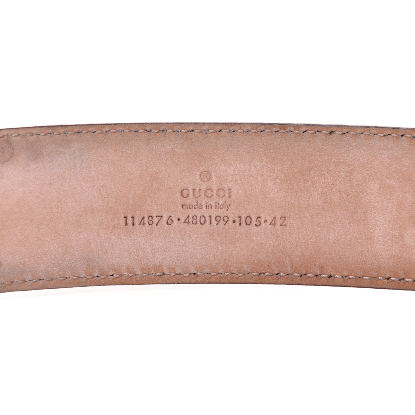 Guccissima Interlocking G Belt 105 42 Mauve