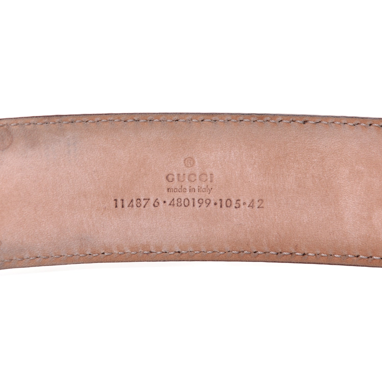 Gucci Guccissima Interlocking G Belt 105 42 Mauve 3 of 5