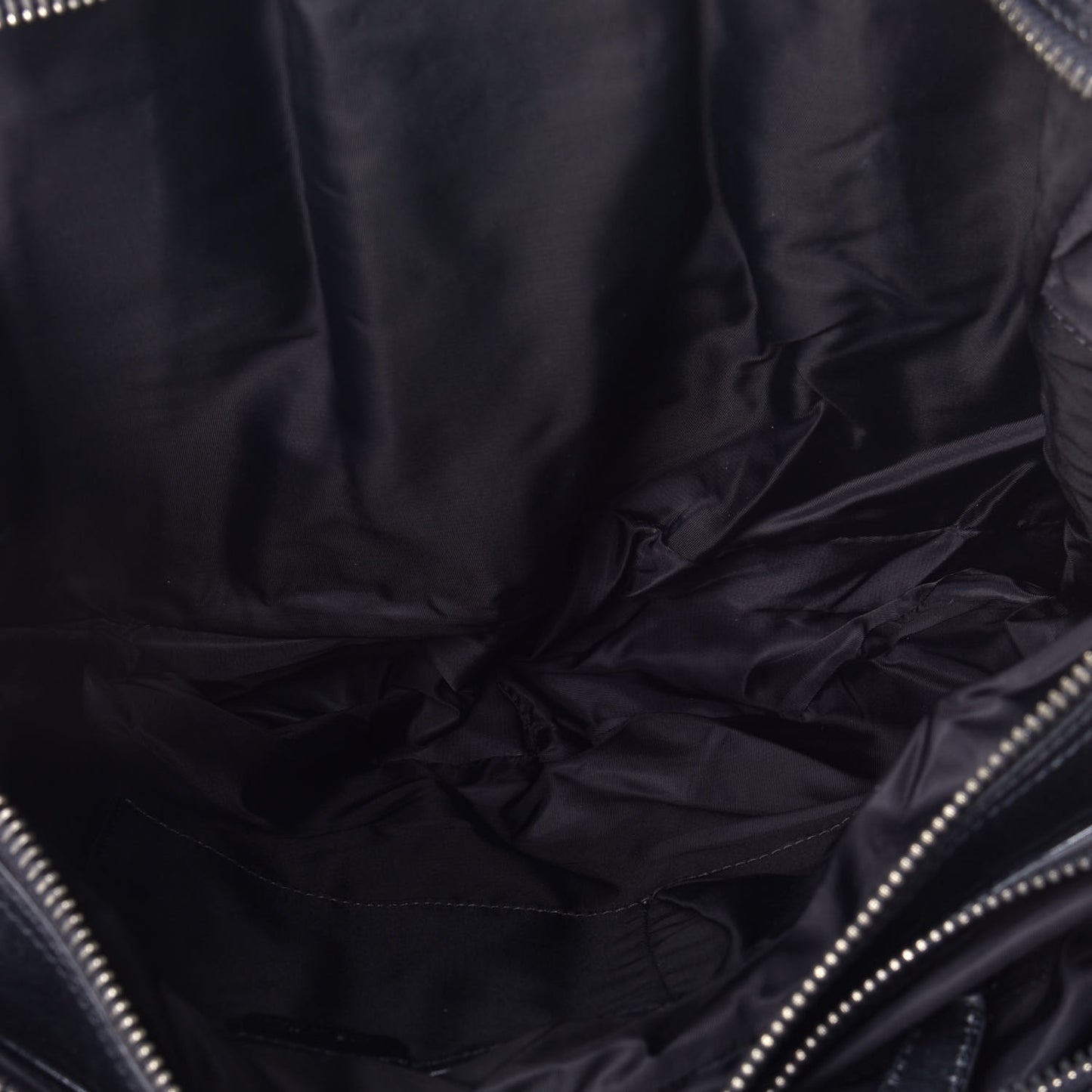 Nylon Beat Check Studded Satchel Black