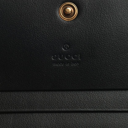 Gucci Calfskin Matelasse GG Marmont Card Case Wallet Black 6 of 7