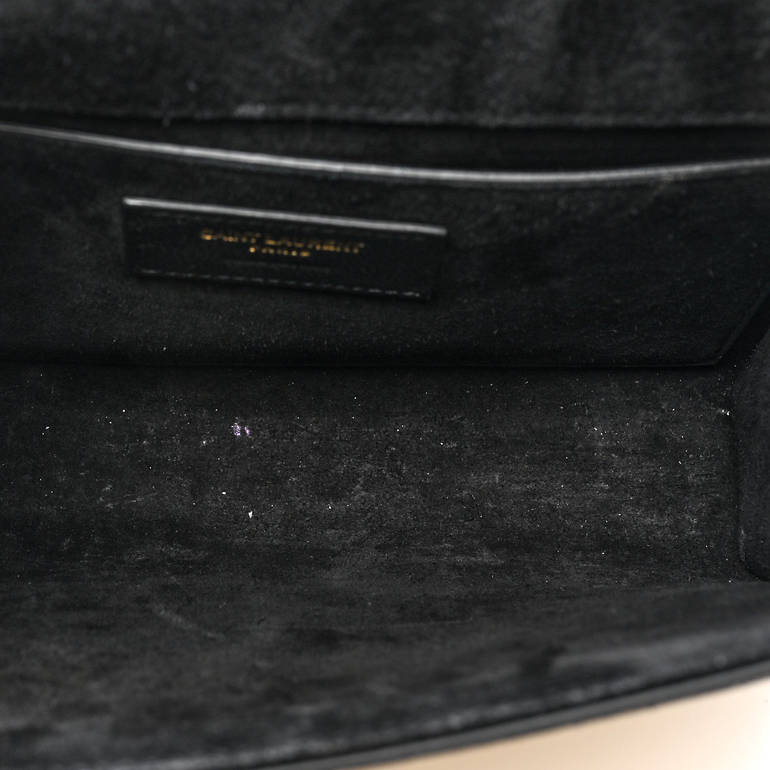 Saint Laurent Metallic Calfskin Small Classic Monogram Kate Satchel Oro 5 of 10