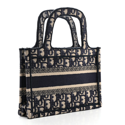 Christian Dior Oblique Mini Book Tote Blue Multicolor 3 of 10