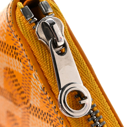 Goyard Goyardine Matignon PM Wallet Yellow 9 of 12