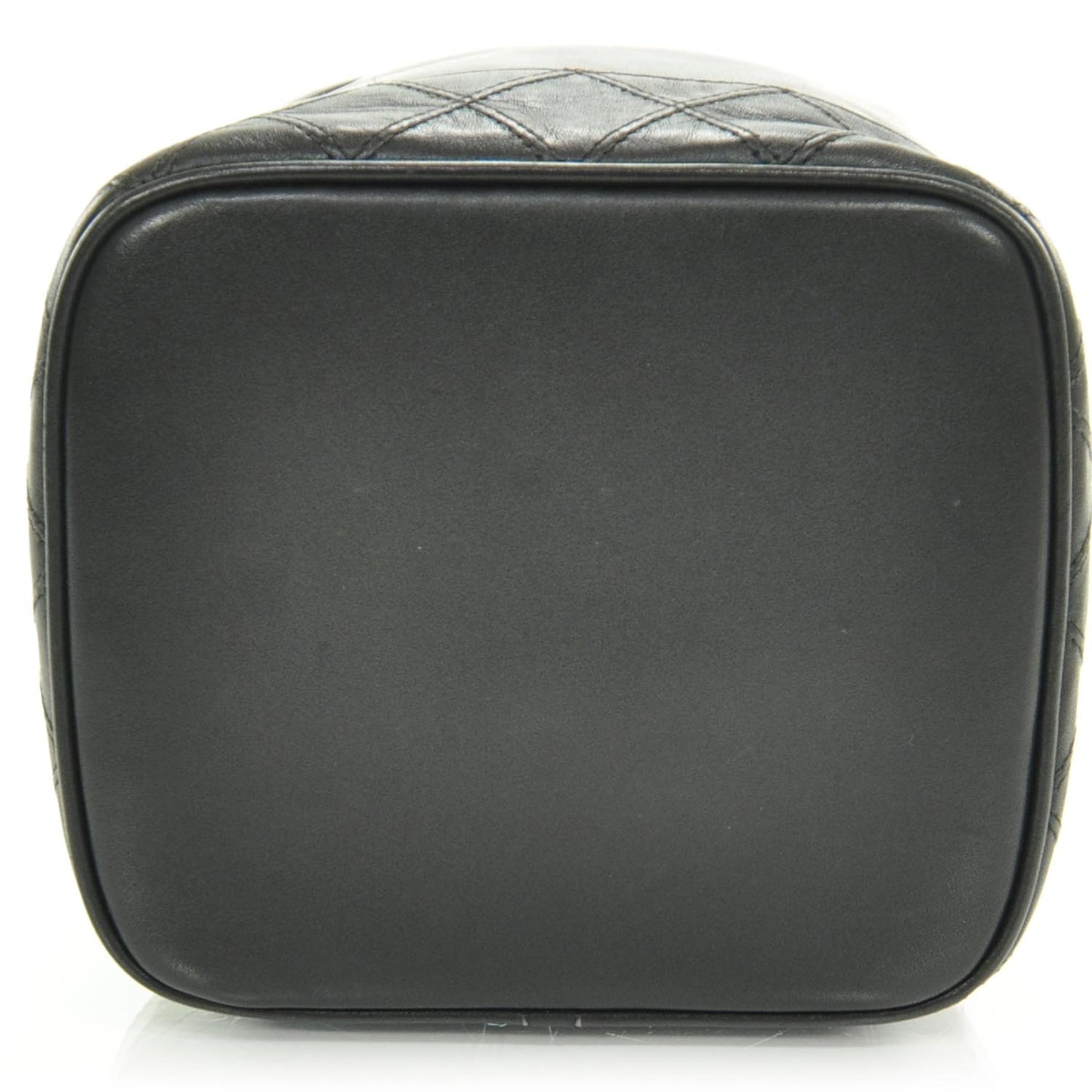 Lambskin Vanity Cosmetic Bag Black