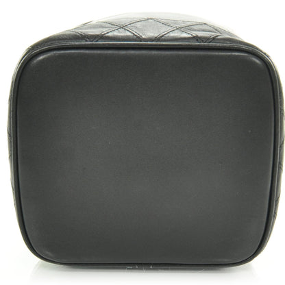 Chanel Lambskin Vanity Cosmetic Bag Black 4 of 8
