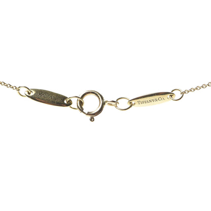 Tiffany 18K Yellow Gold Green Jade 9mm Elsa Peretti Bean Pendant Necklace 5 of 6