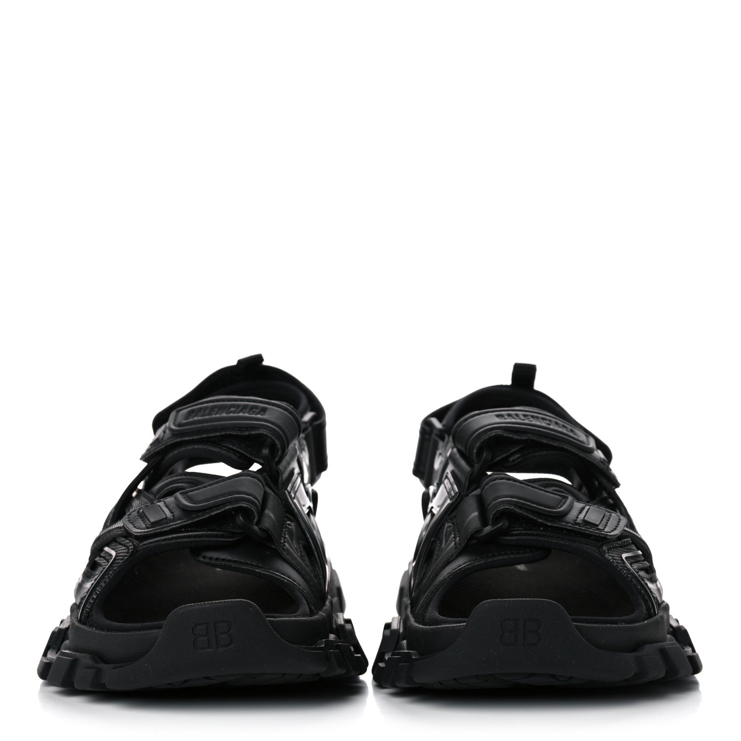 Balenciaga Neoprene Rubber Womens Track Sandals 36 Black 2 of 7