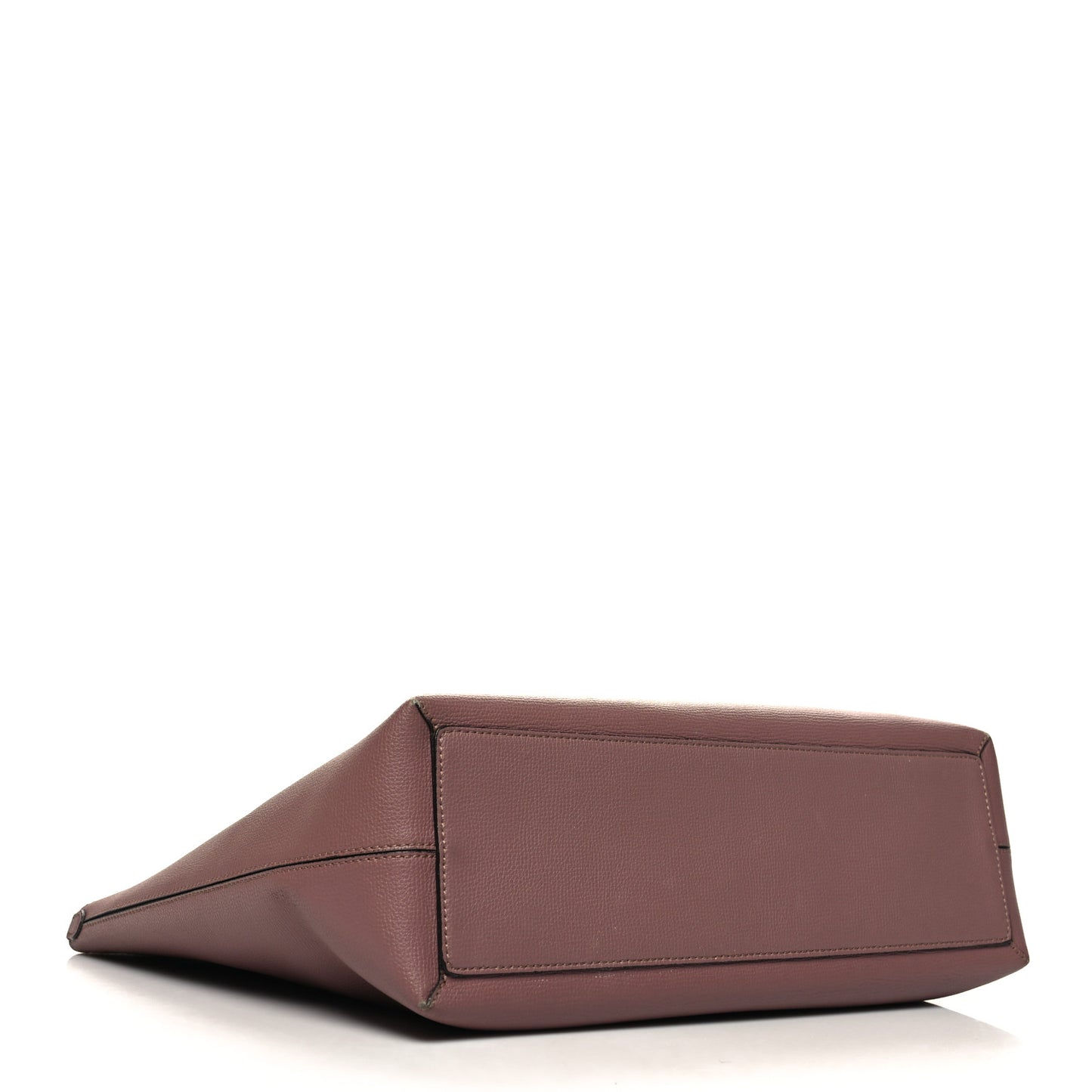 Grainy Calfskin Haymarket Check Medium Reversible Tote Light Elderberry
