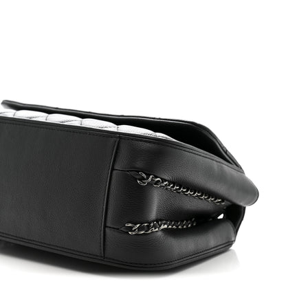 Chanel Calfskin Quilted Medium Frame in Chain Flap Black 10 of 10