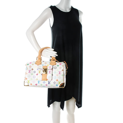 Louis Vuitton Monogram Multicolor Speedy 30 White 2 of 7