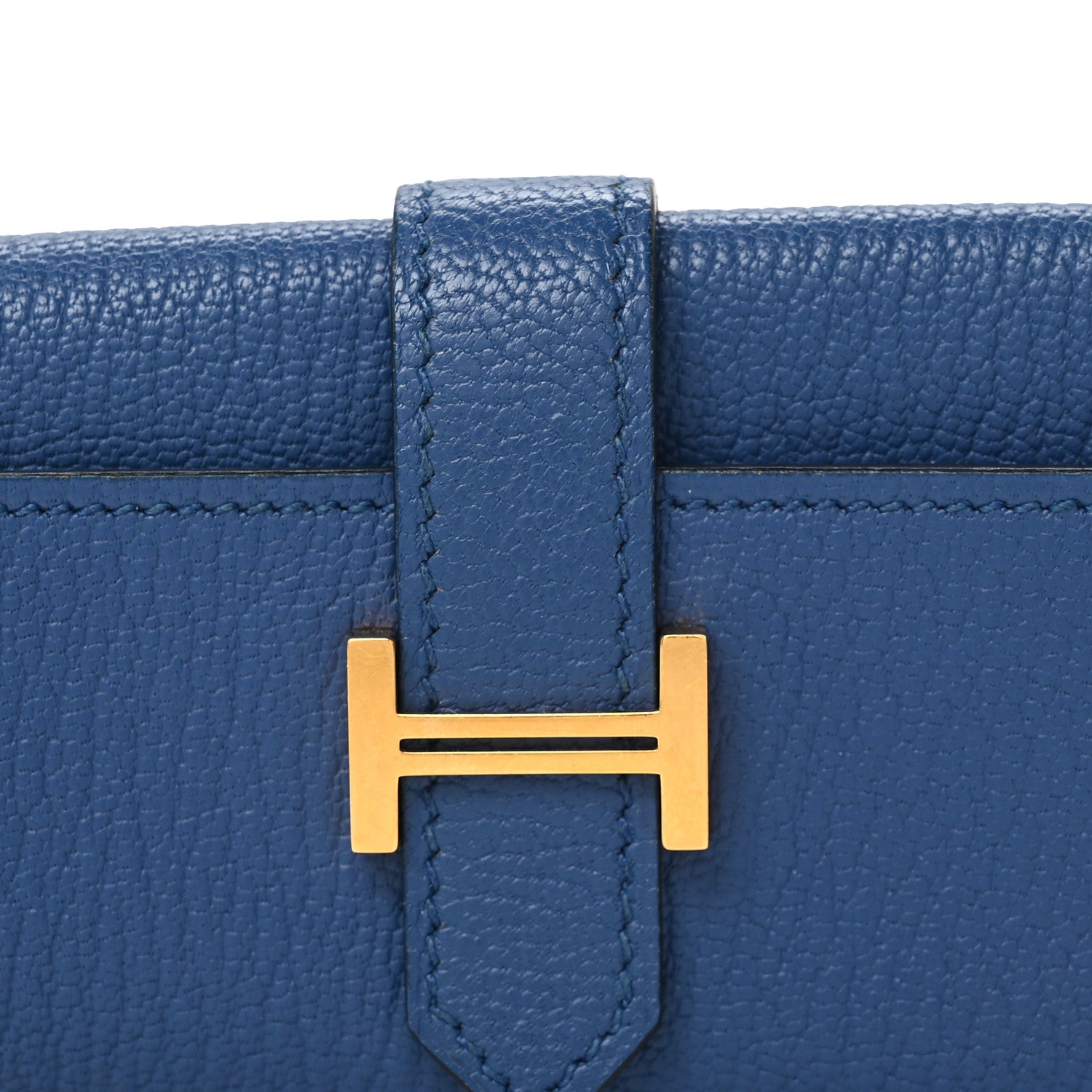 Hermes Chevre Mysore Bearn Multicles 4 Key Holder Bleu Agate