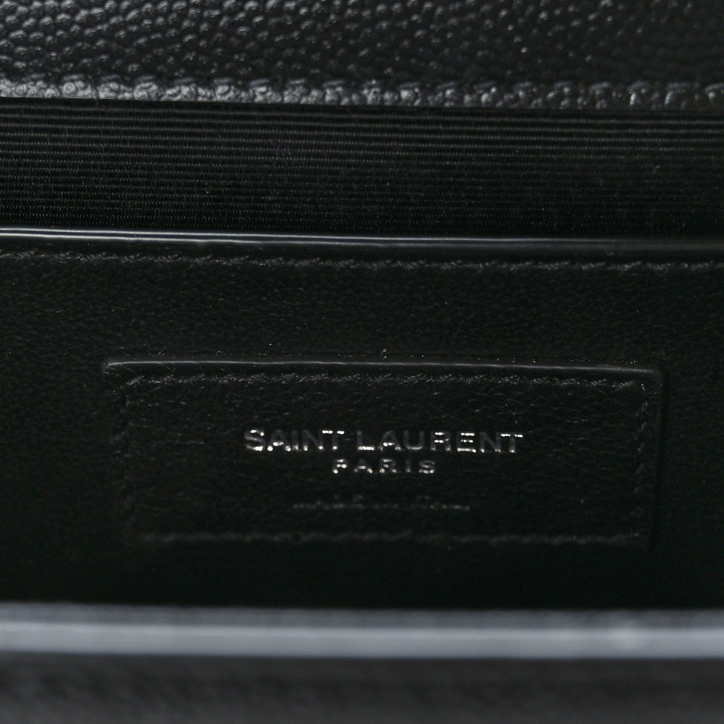 Grain De Poudre Medium Classic Monogram Kate Satchel Black