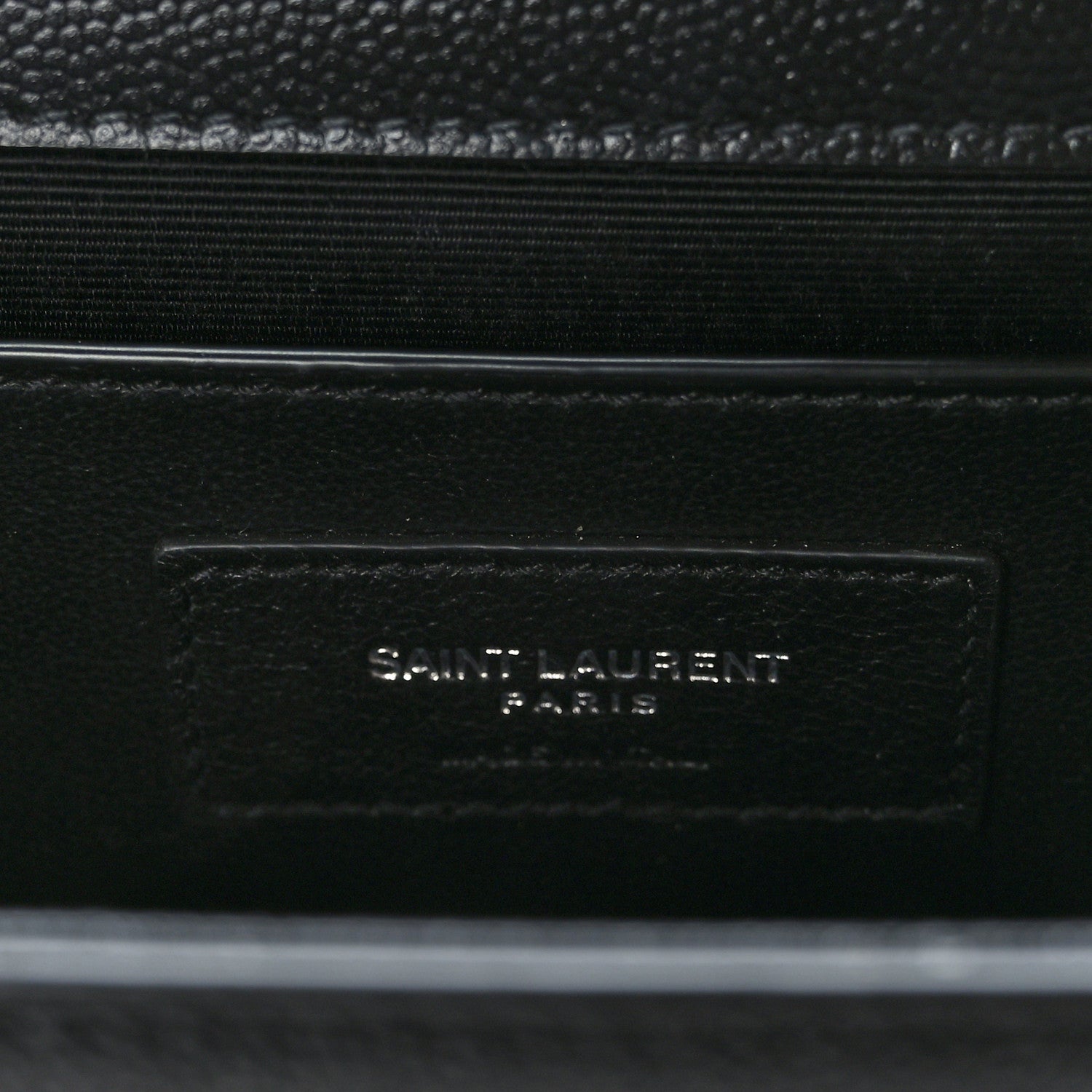 Saint Laurent Grain De Poudre Medium Classic Monogram Kate Satchel Black 6 of 8
