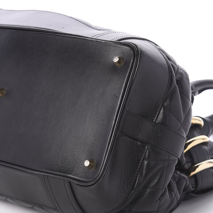 Burberry Calfskin Quilted Beaton Satchel Black 7 of 9