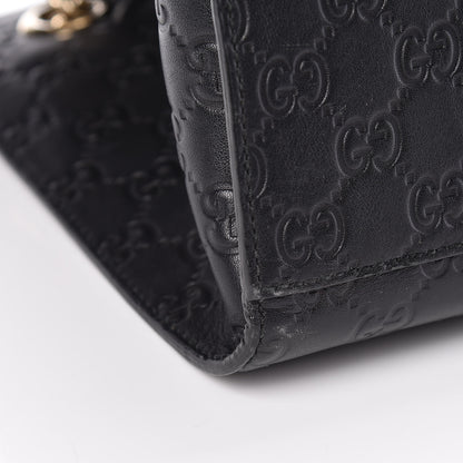 Gucci Guccissima Large Emily Chain Shoulder Bag Black 14 of 17