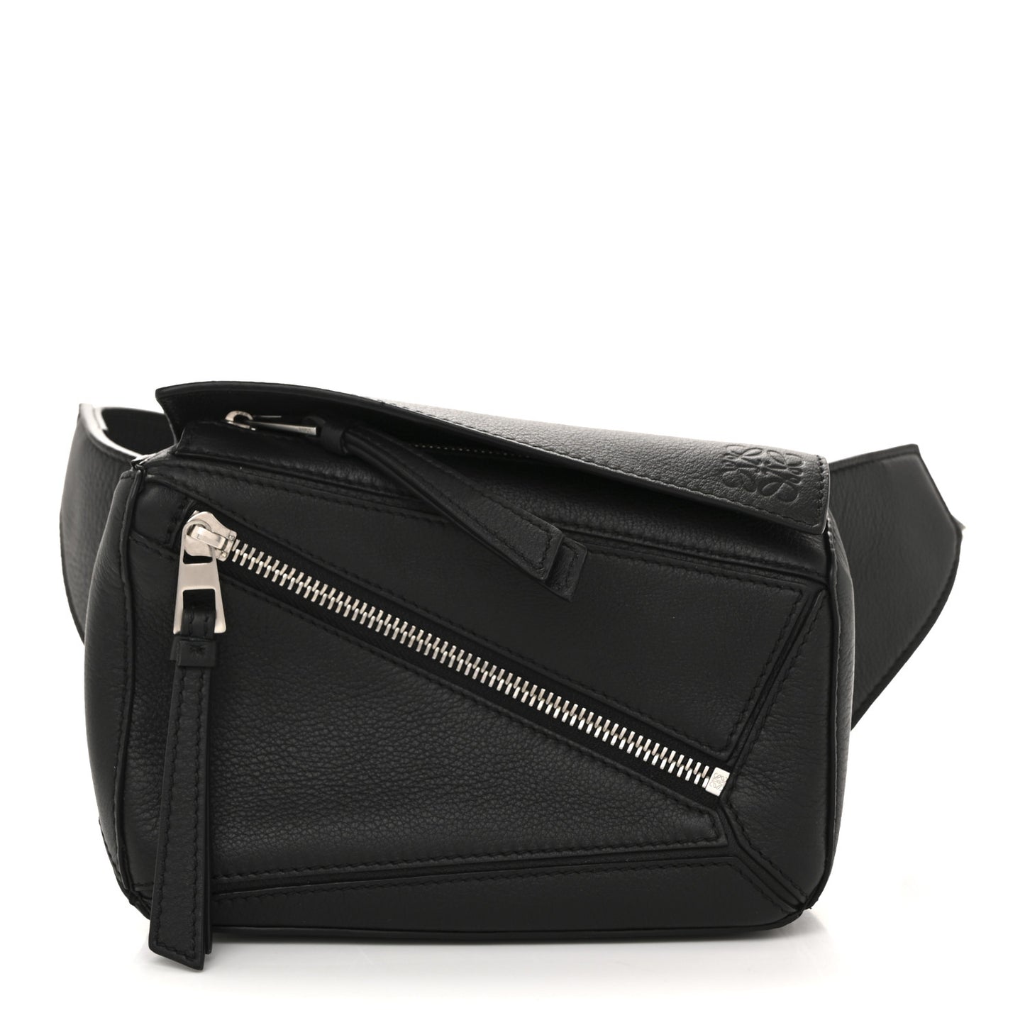Calfskin Mini Puzzle Bumbag Black
