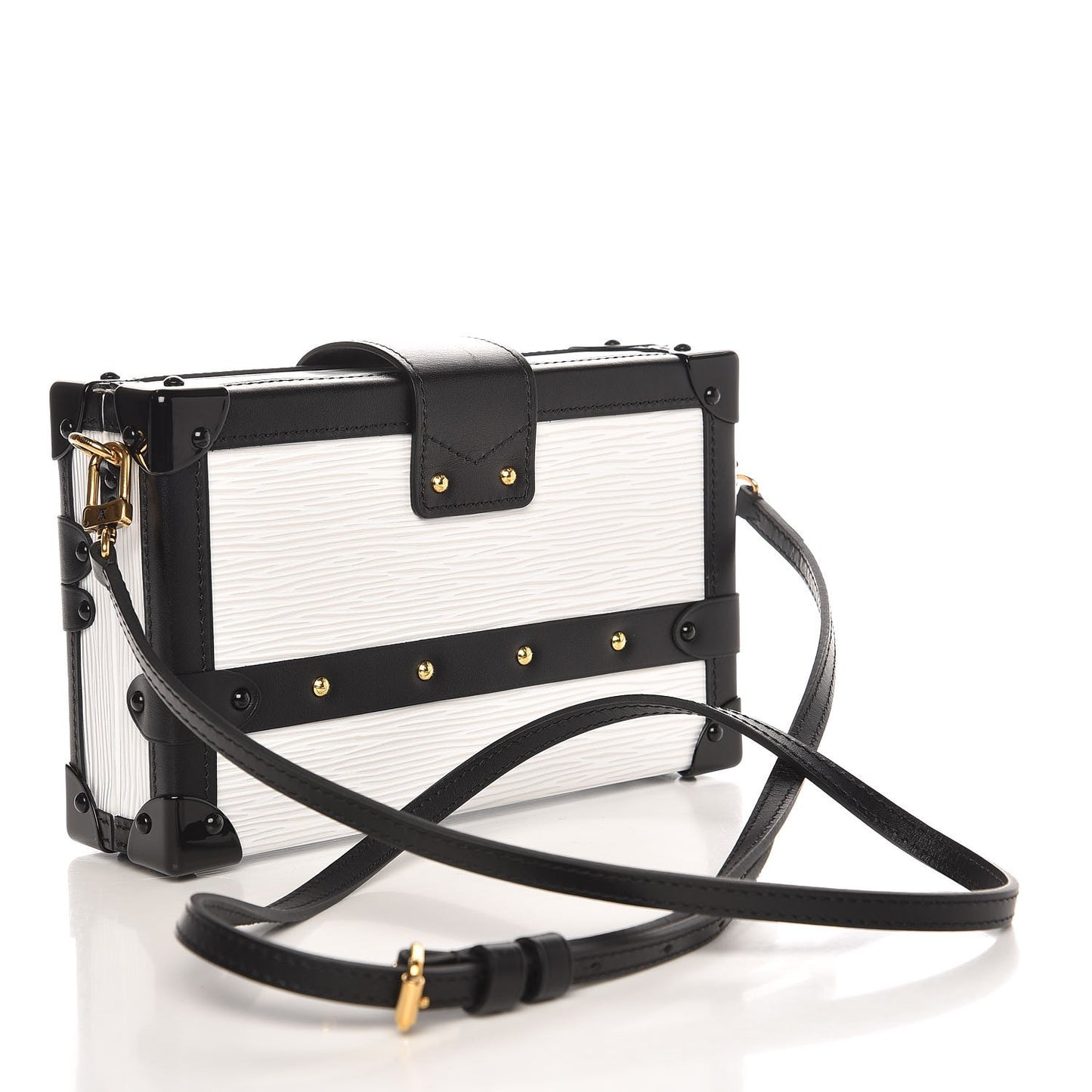 Epi Petite Malle White Black