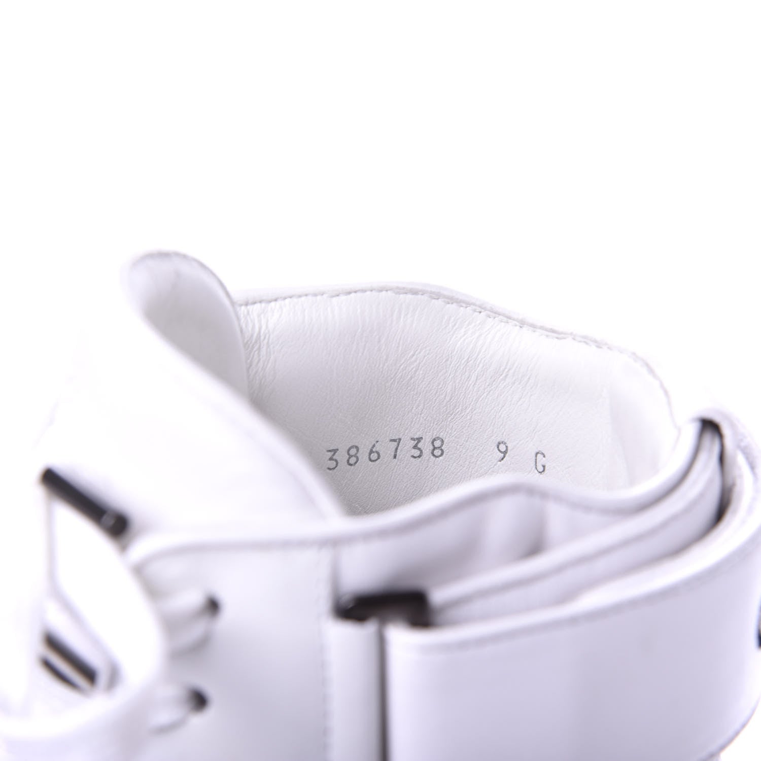 Gucci Calfskin Mens High Top Sneakers 9 White 8 of 10
