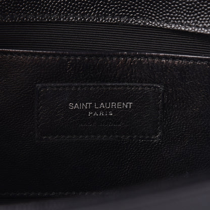 Saint Laurent Grain De Poudre Studded Medium Monogram Kate Satchel Black 8 of 11