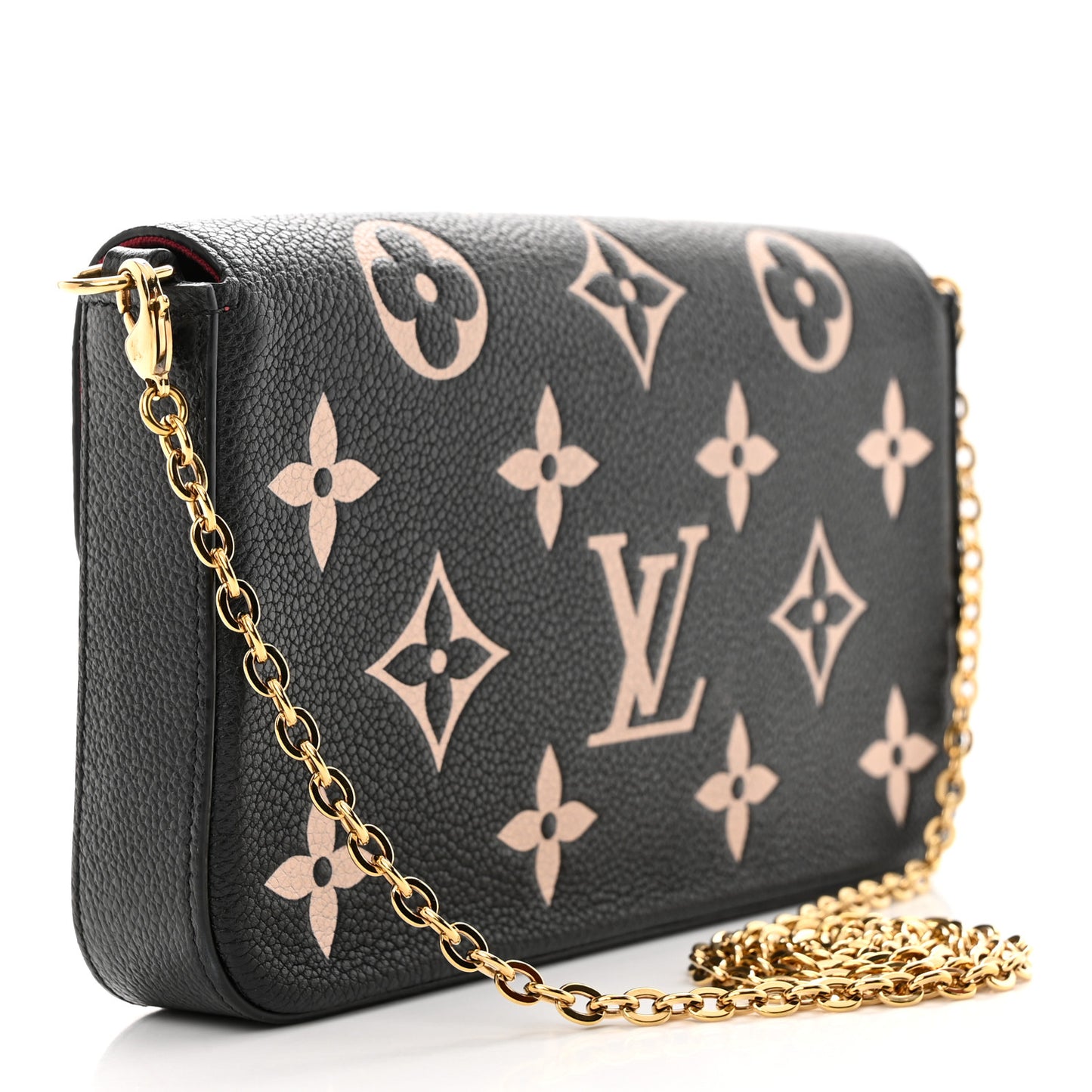Empreinte Monogram Giant Felicie Pochette Black Beige