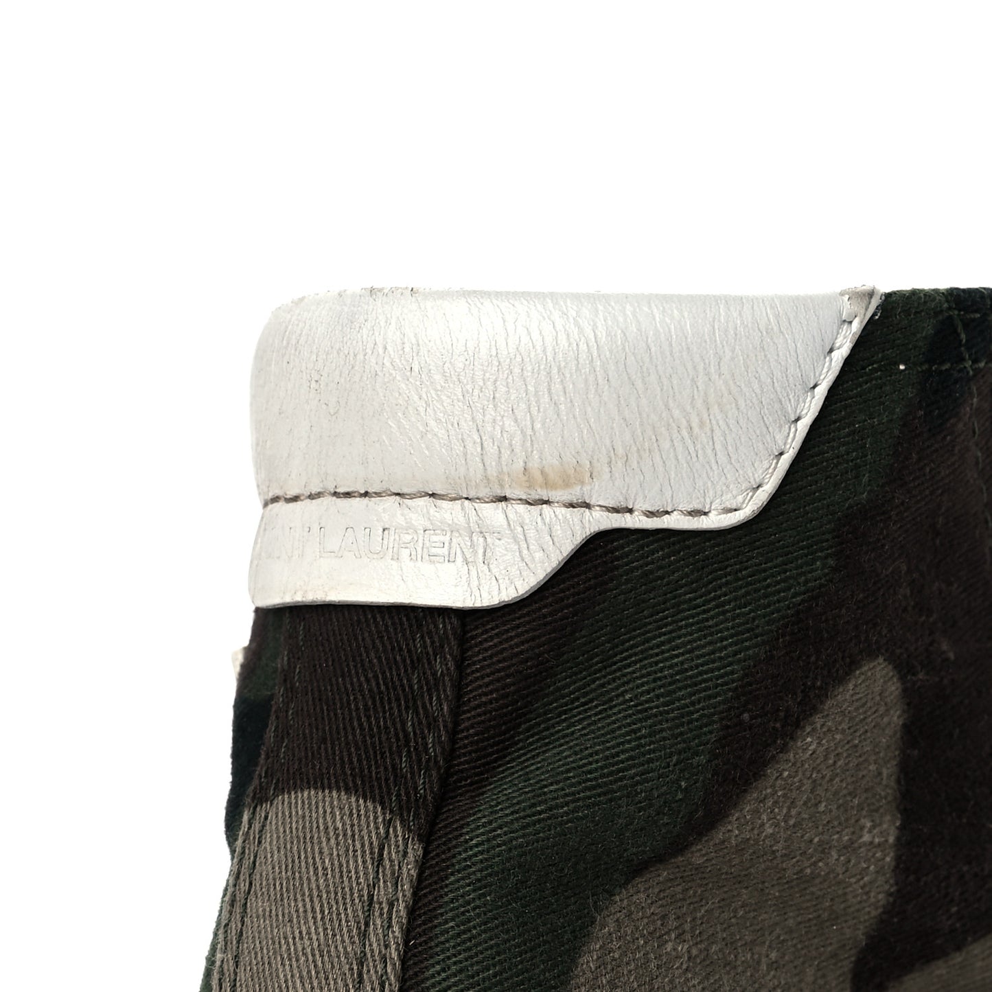 Distressed Canvas Camouflage Print Bedford Hightop Sneakers 36