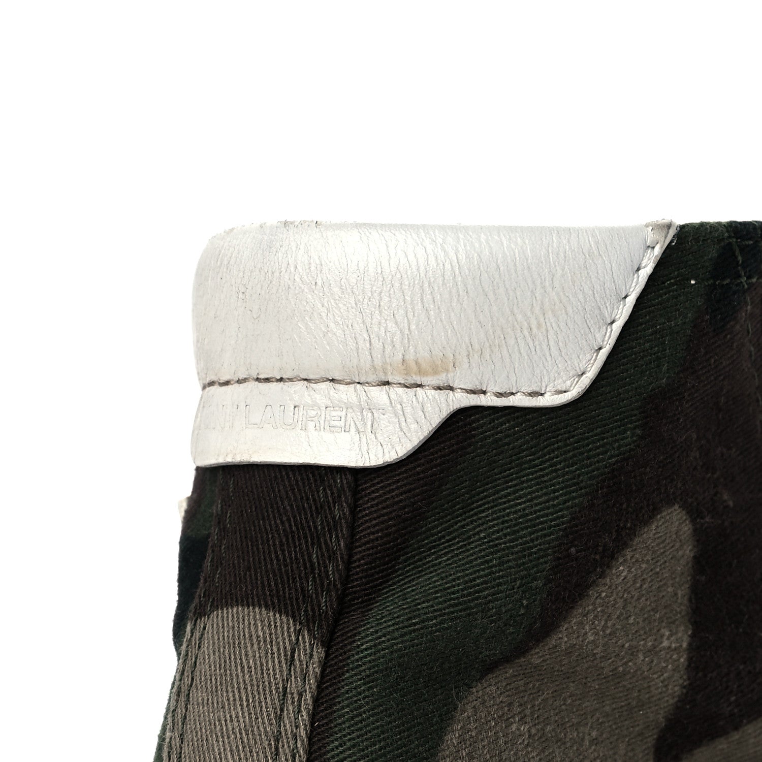 Saint Laurent Distressed Canvas Camouflage Print Bedford Hightop Sneakers 36 10 of 12