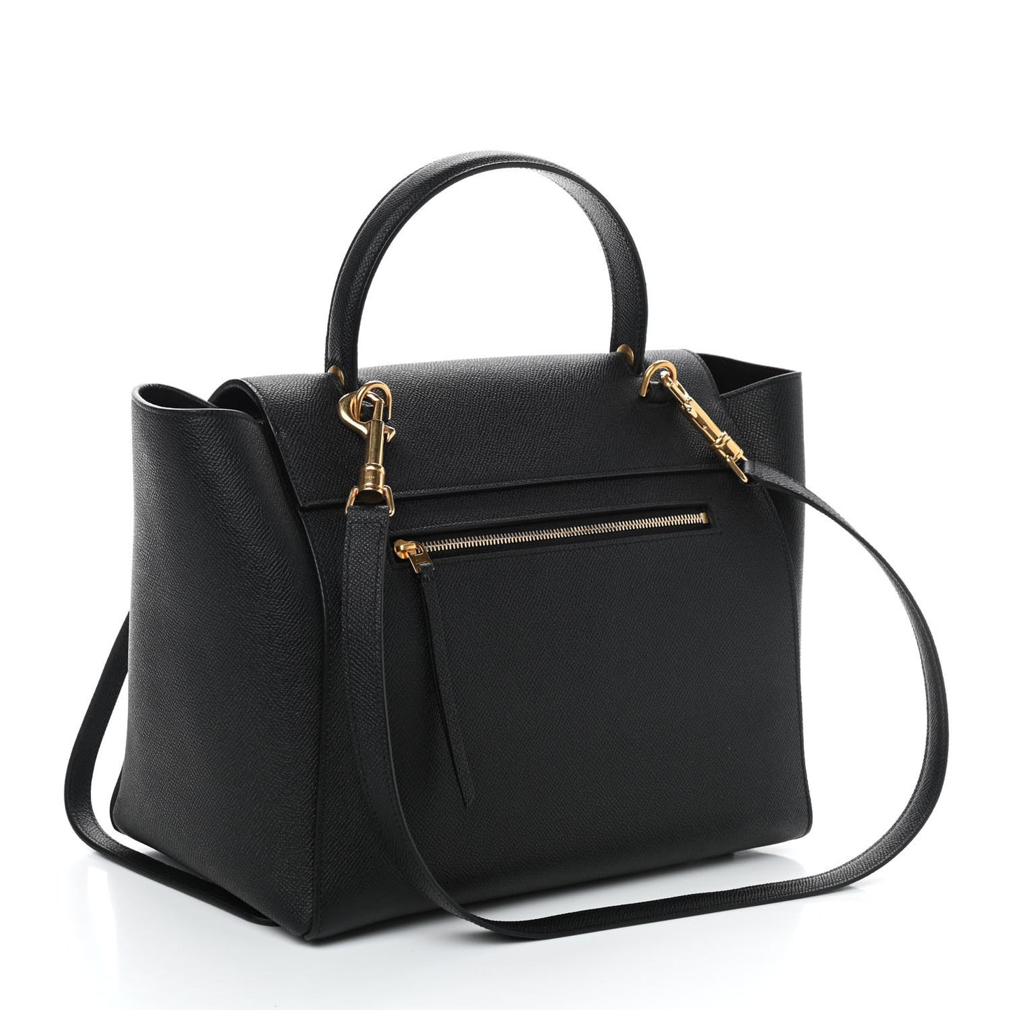 Grained Calfskin Mini Belt Bag Black