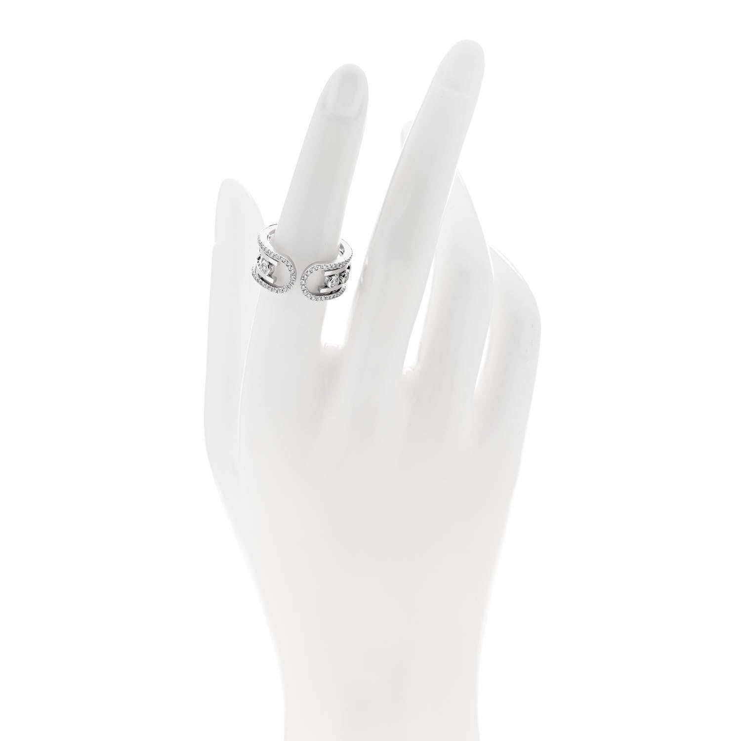 Messika 18K White Gold Diamond Move 10th Ring 53 6.5 2 of 5