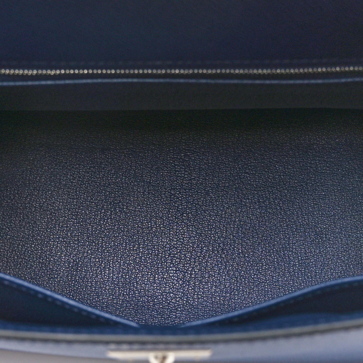 Epsom Horseshoe Kelly Sellier 28 Bleu Saphir Vert Cypress