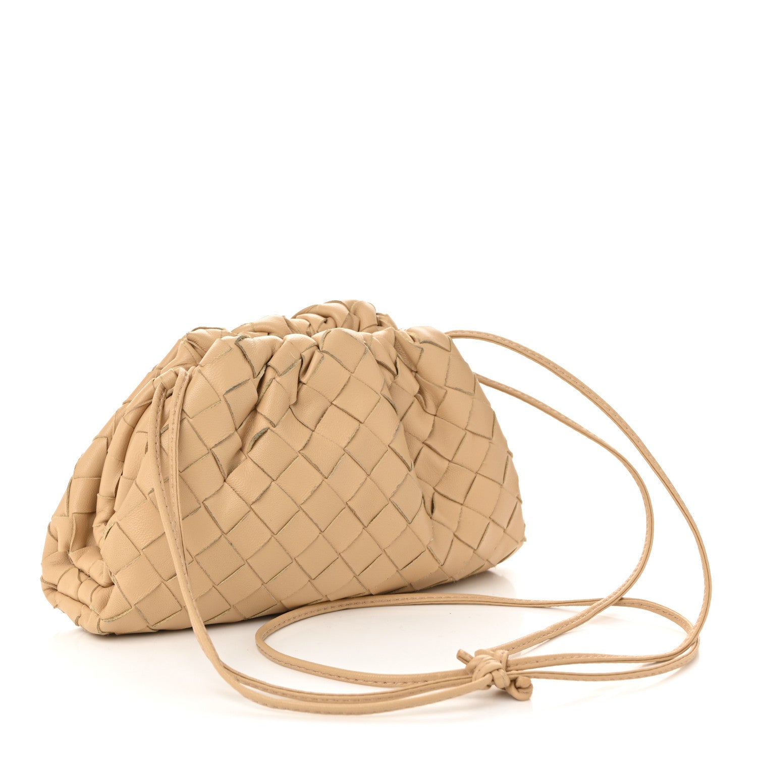 Bottega Veneta Nappa Intrecciato The Mini Pouch Almond 3 of 10