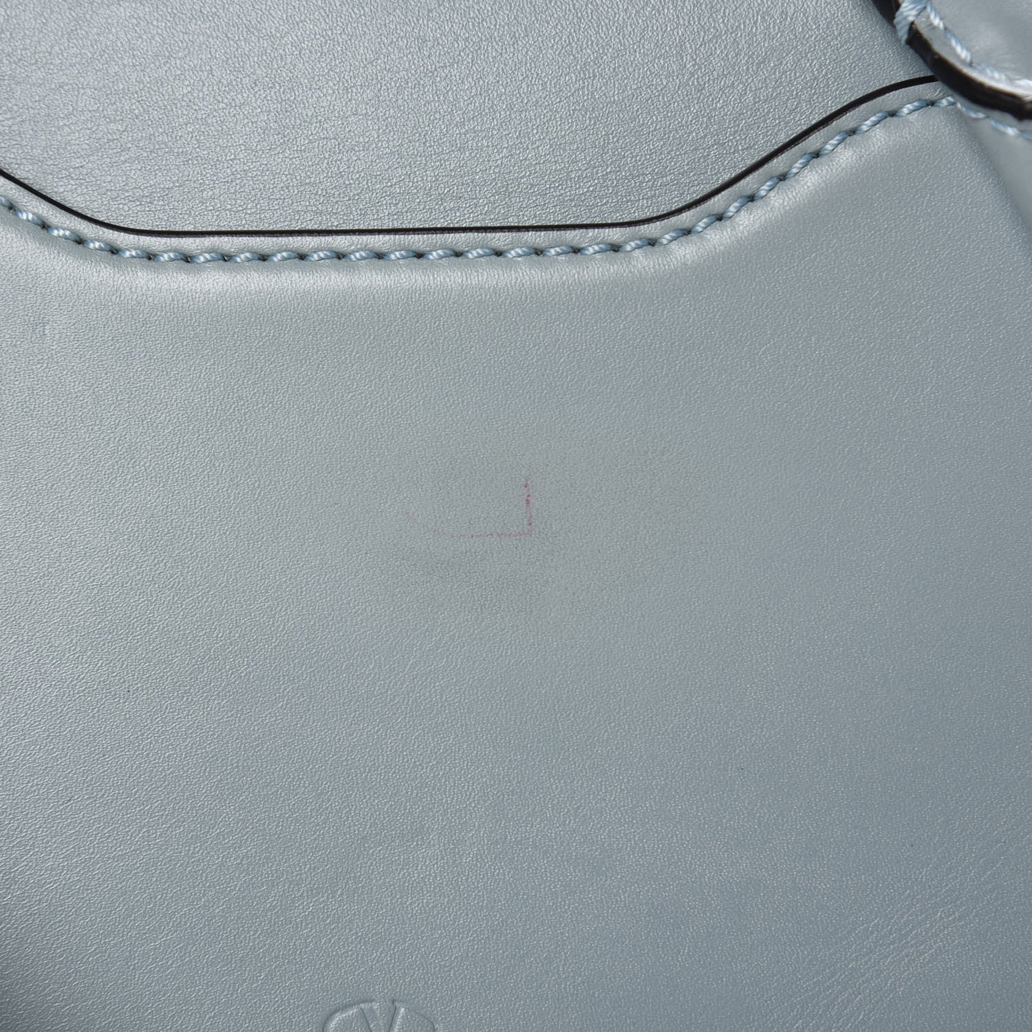 Valentino Garavani Calfskin Small Rockstud Demilune Double Handle Satchel Nube 9 of 10