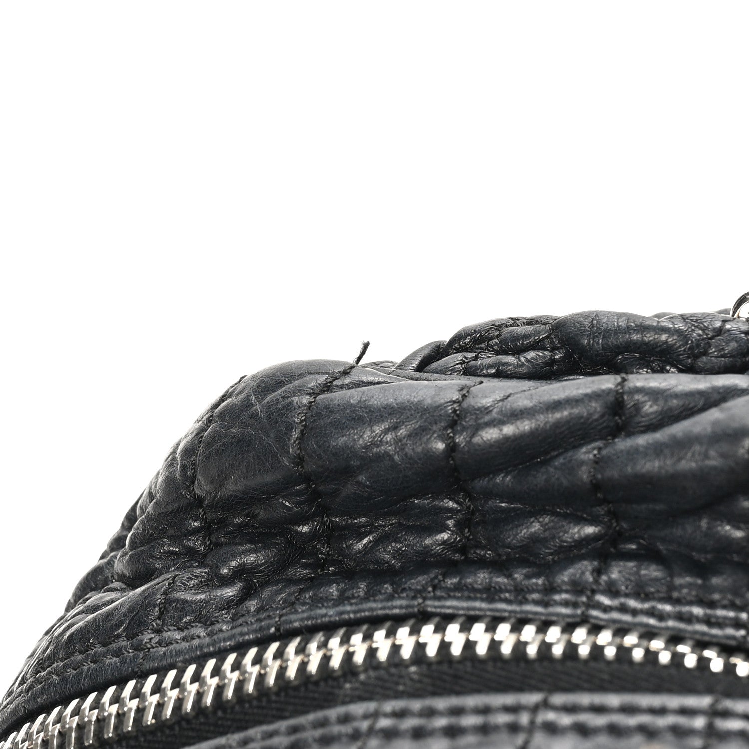 Chanel Lambskin Astrakhan Bowler Black 11 of 12