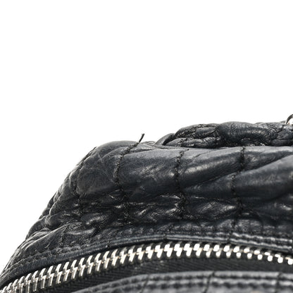 Chanel Lambskin Astrakhan Bowler Black 11 of 12
