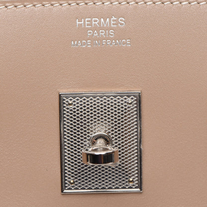 Hermes Tadelakt Guilloche Birkin 35 Argile 8 of 27