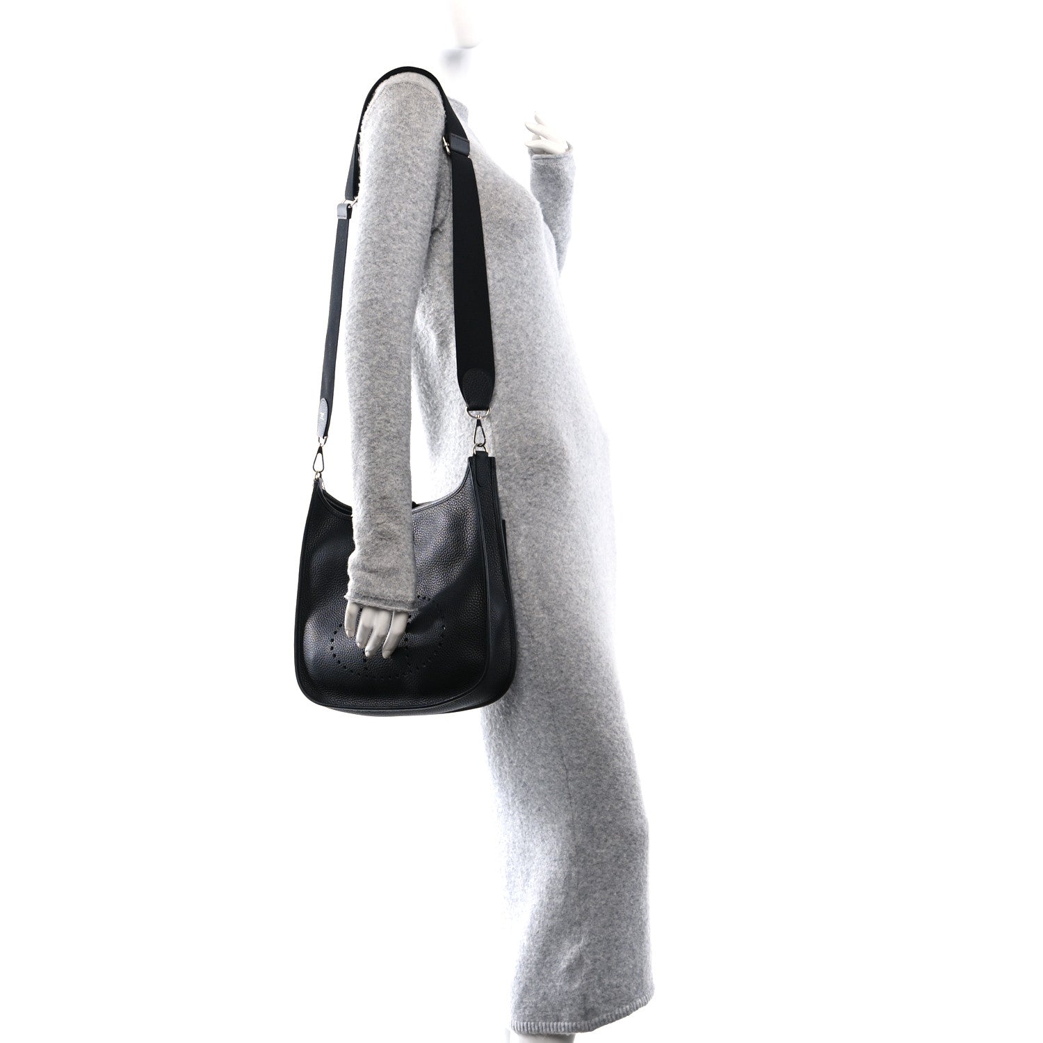 Hermes Taurillon Clemence Evelyne III PM Black 2 of 11