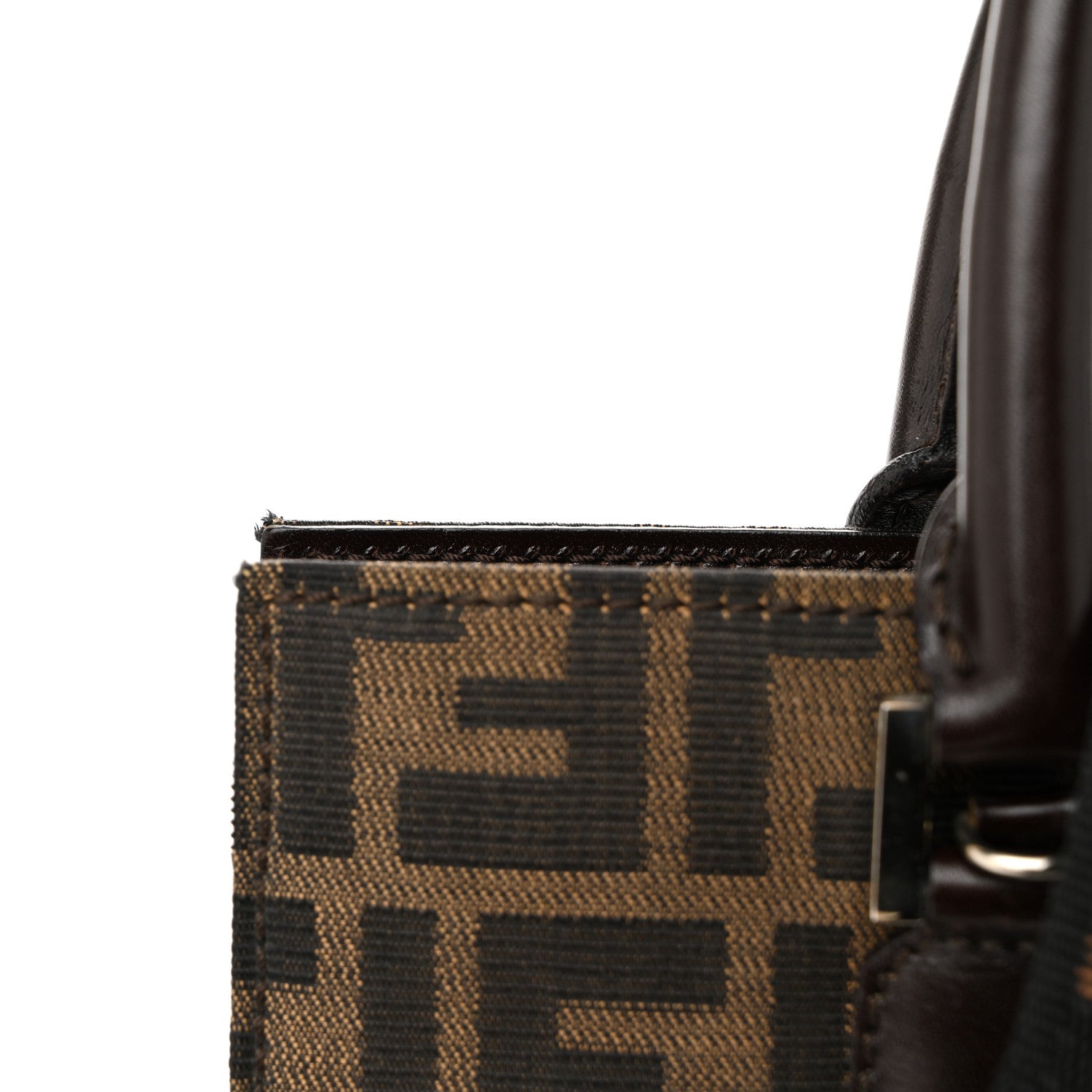 Fendi Zucca Top Handle Vertical Tote Tobacco 11 of 15