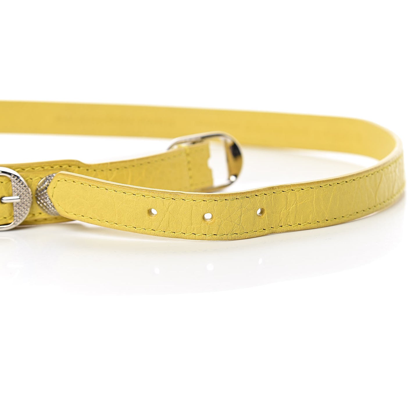 Agneau Giant Silver Hardware Triple Tour M Bracelet Curry