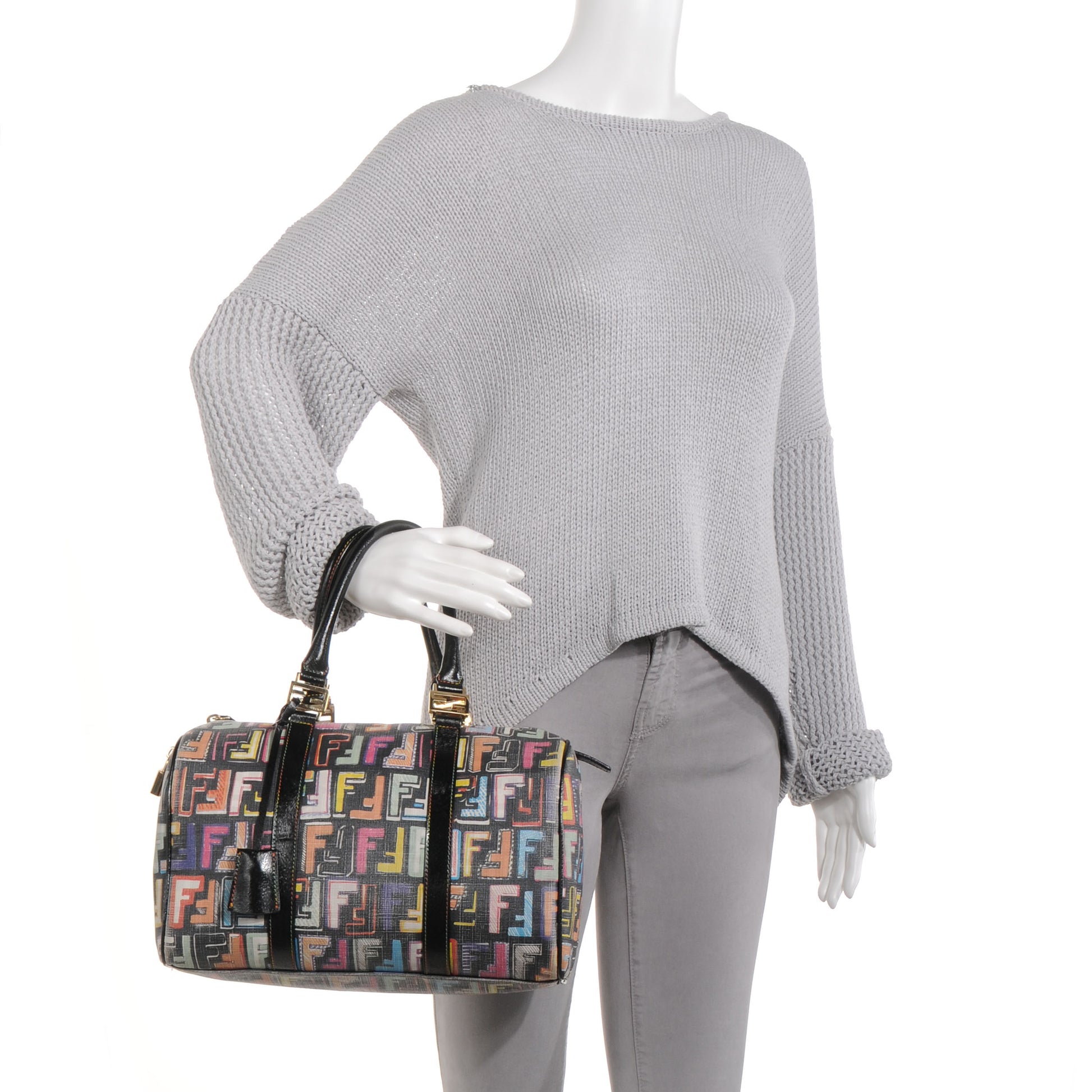 Fendi Zucca Spalmati FF Multicolor Forever Boston Black Multicolor 2 of 11