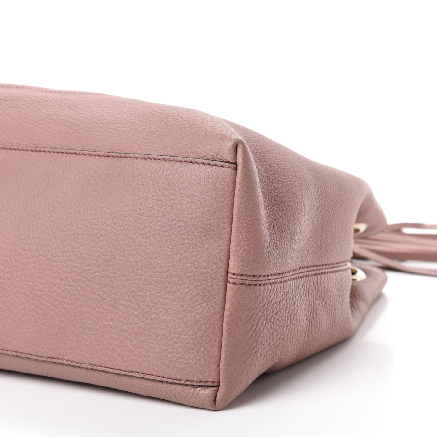 Pebbled Calfskin Medium Soho Chain Shoulder Bag Dark Cipria