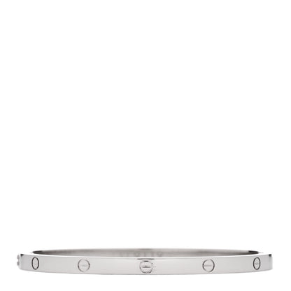 Cartier 18K White Gold Small LOVE Bracelet 16 2 of 8