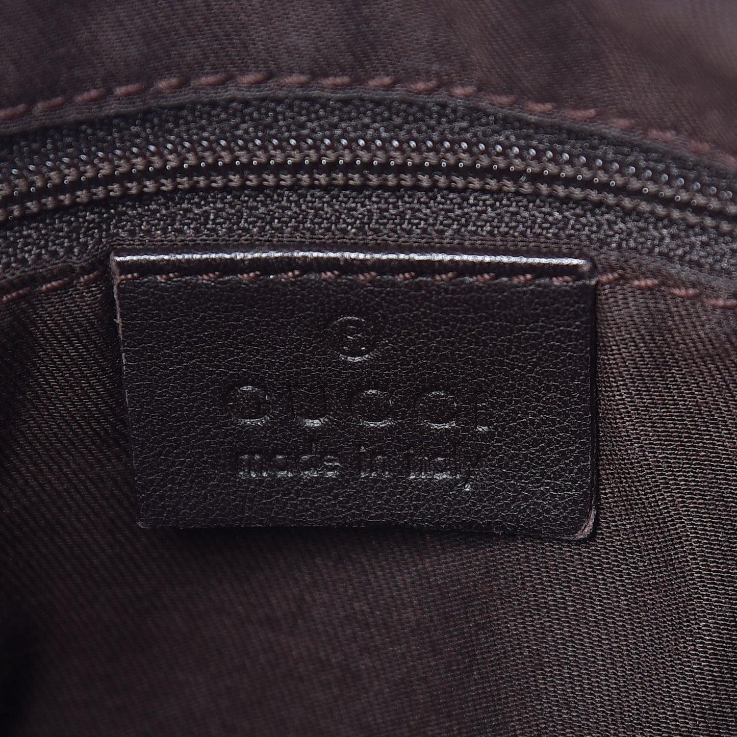 Monogram Medium D Gold Hobo Dark Brown