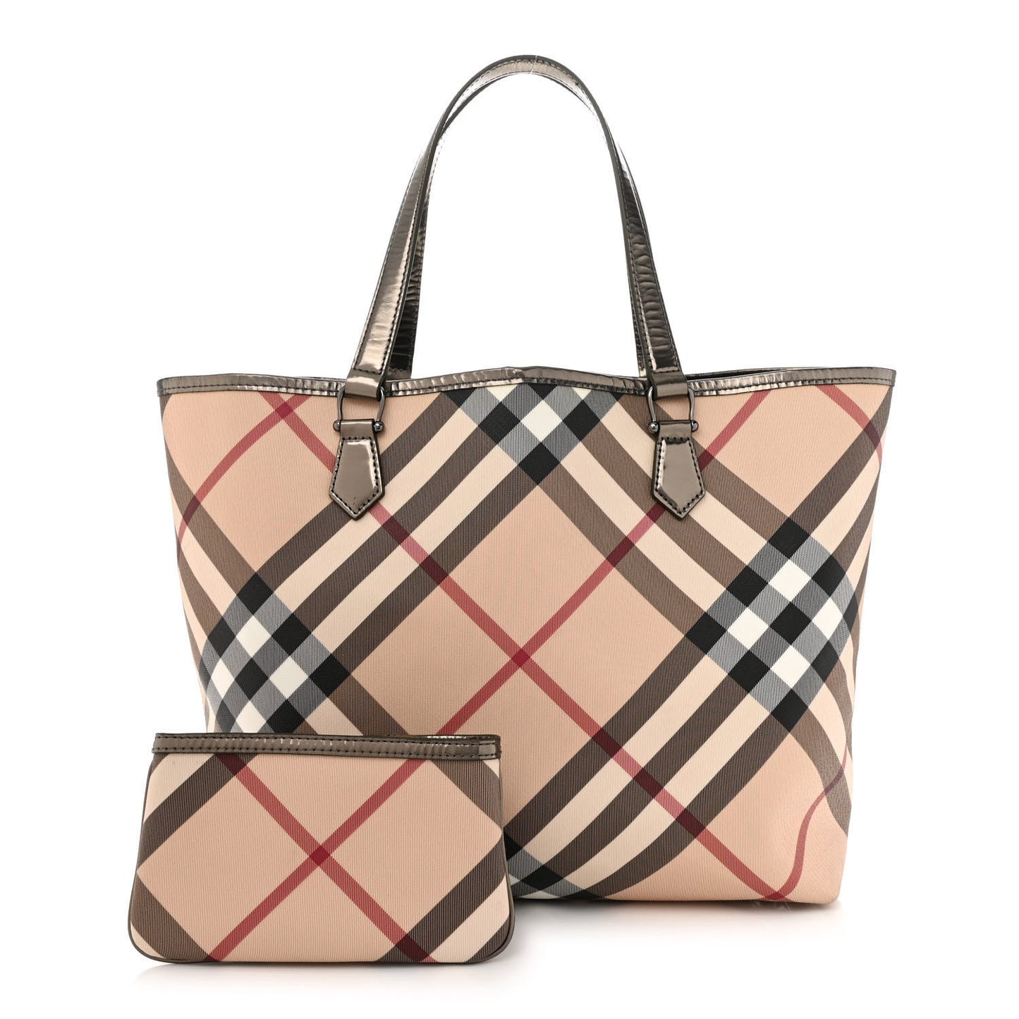 Supernova Check Stanton Tote Dark Nickel