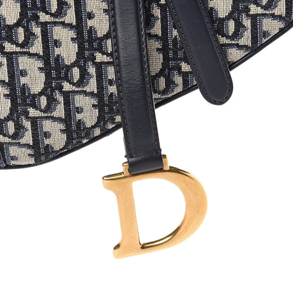Christian Dior Oblique Saddle Bag Blue 10 of 11