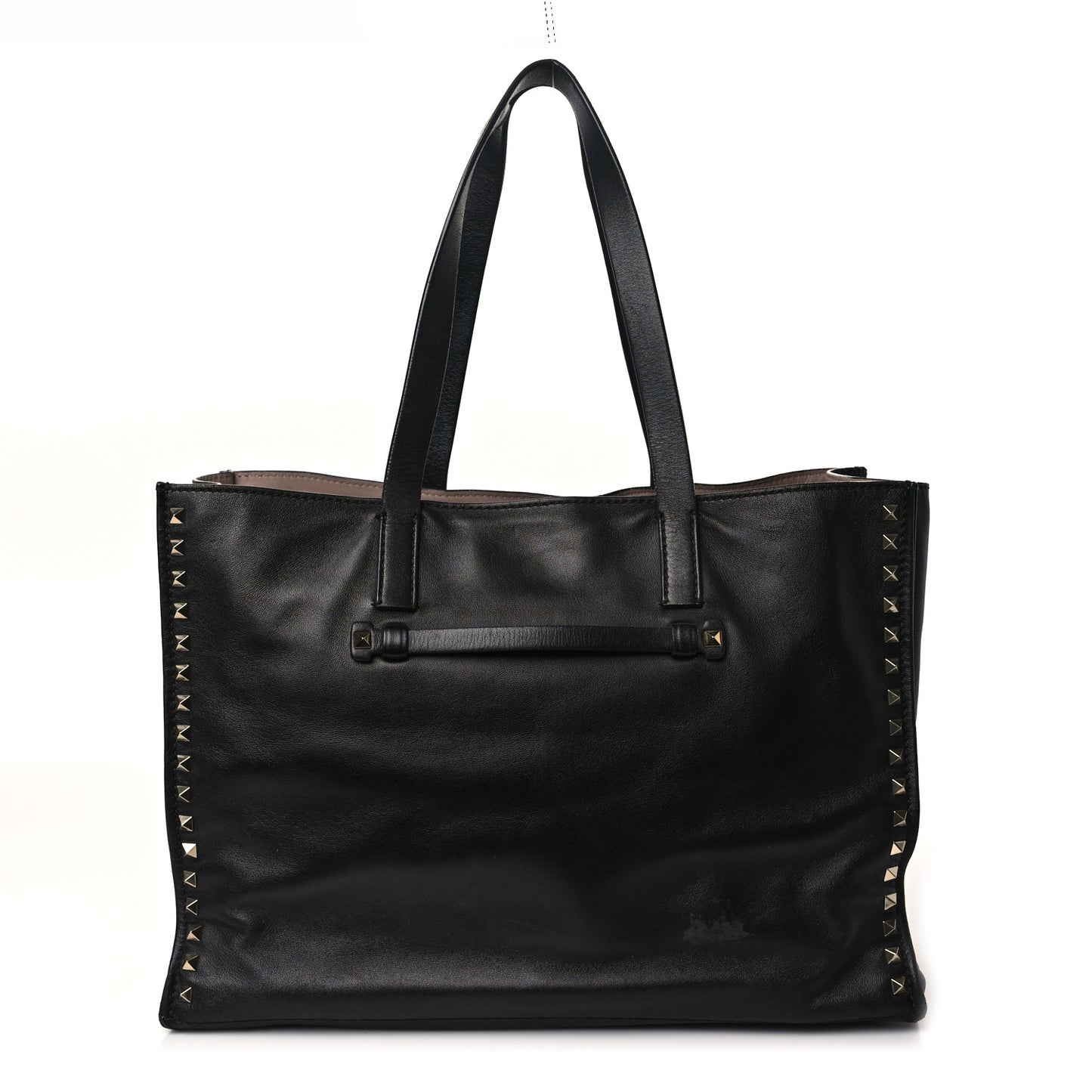 Nappa Medium Rockstud Soft Tote Black