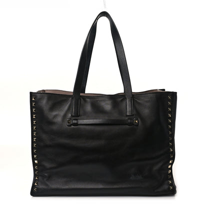 Valentino Garavani Nappa Medium Rockstud Soft Tote Black 1 of 10